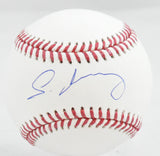 Cristopher Sanchez Autographed Rawlings OML Baseball - Beckett W Hologram *Blue