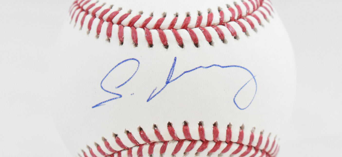 Cristopher Sanchez Autographed Rawlings OML Baseball - Beckett W Hologram *Blue
