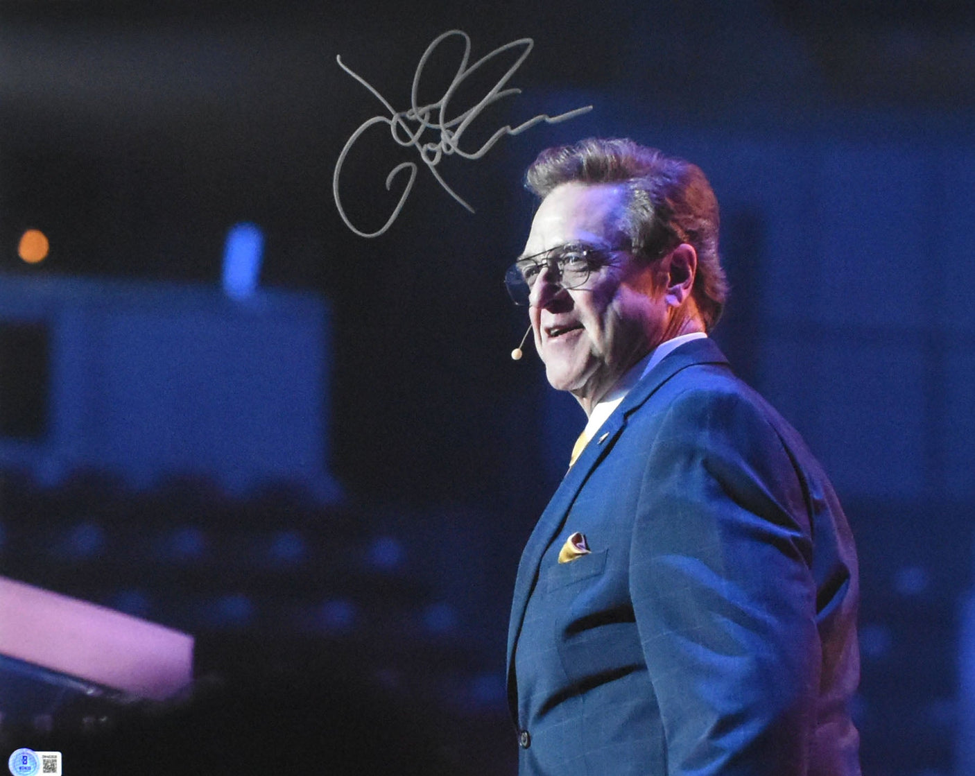 John Goodman Autographed The Righteous Gemstones 16x20 Preach - Beckett W Holo