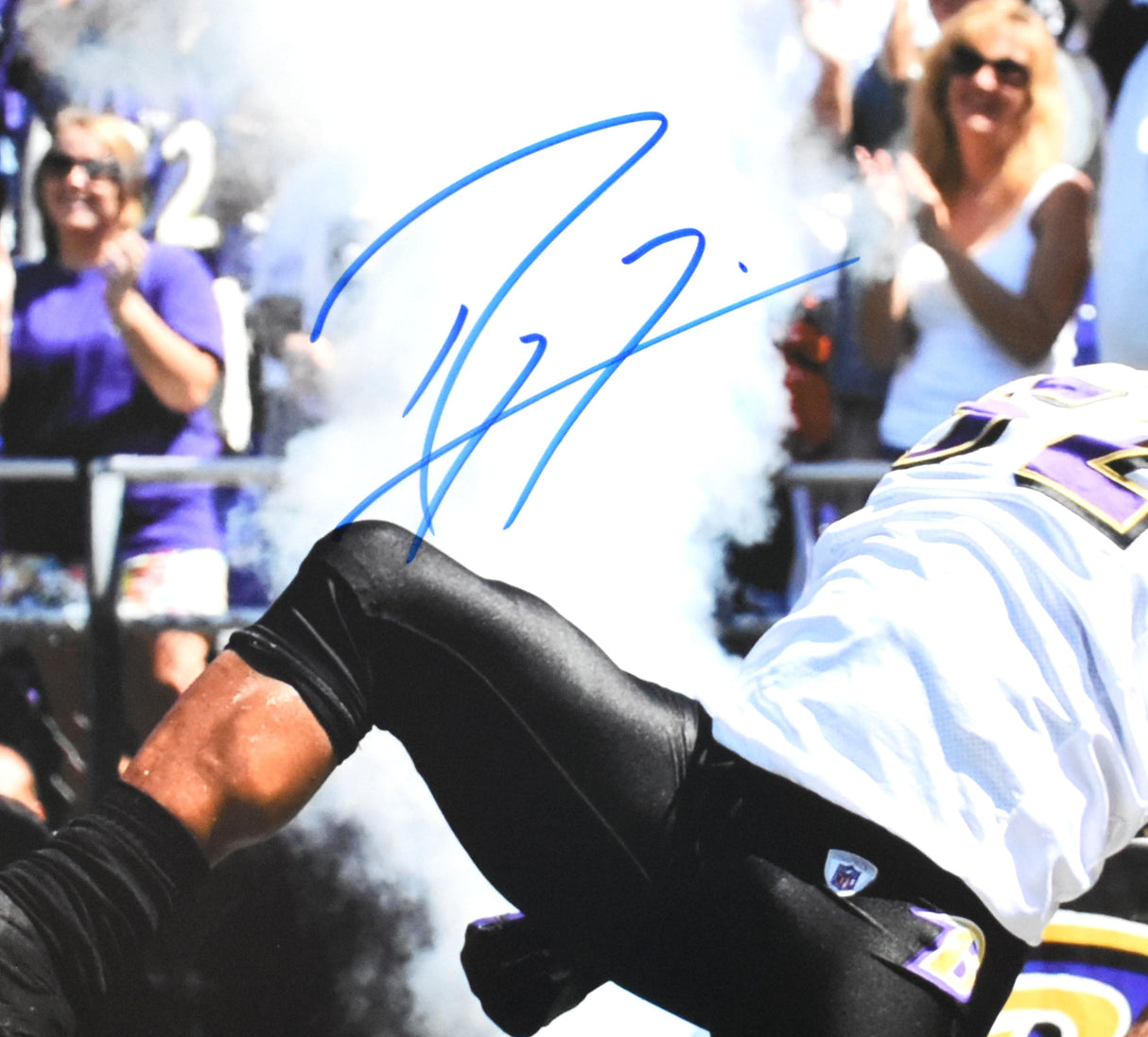 Ray Lewis Autographed Baltimore Ravens 16x20 Celebration Photo - Beckett W Holo