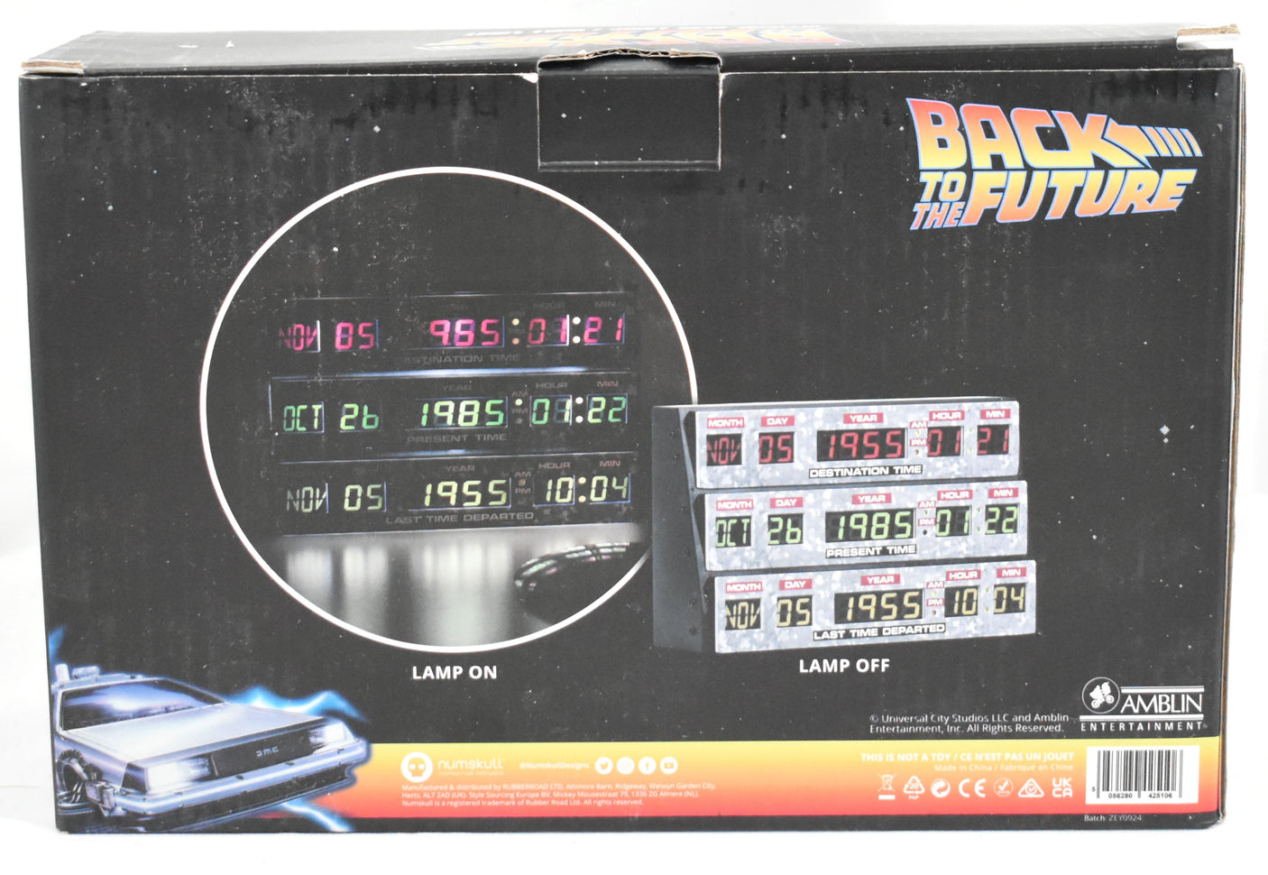 Christopher Lloyd Signed Back to the Future Dashboard Desk Lamp - Beckett W Holo