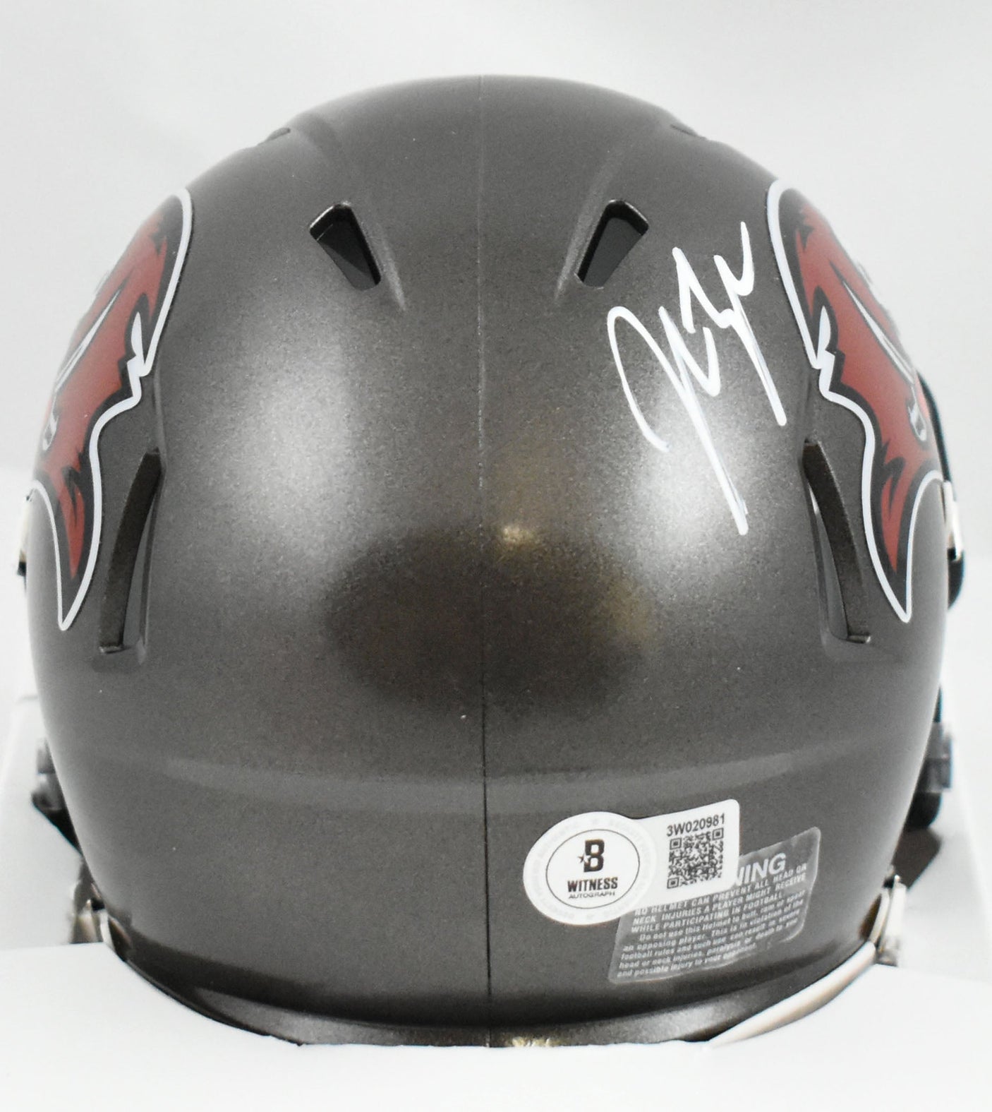 John Lynch Autographed Buccaneers 97-13 Speed Mini Helmet - Beckett W Hologram