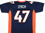 John Lynch Autographed Blue Pro Style Jersey - Beckett W Hologram *Black
