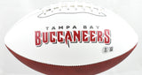 John Lynch Autographed Tampa Bay Buccaneers Logo Football - Beckett W Hologram