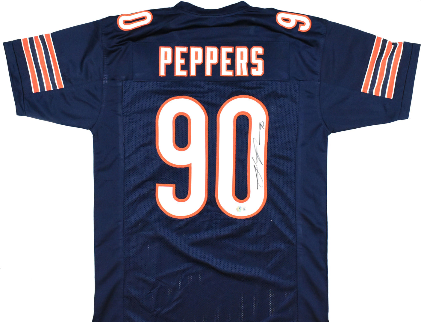 Julius Peppers Autographed Blue Pro Style Jersey - Beckett W Hologram *Black