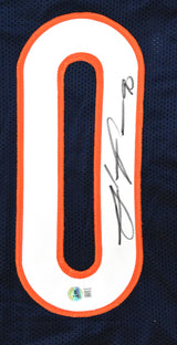 Julius Peppers Autographed Blue Pro Style Jersey - Beckett W Hologram *Black