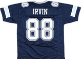 Michael Irvin Autographed Blue Pro Style Jersey - Beckett W Hologram *Black