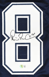 Michael Irvin Autographed Blue Pro Style Jersey - Beckett W Hologram *Black