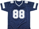 Michael Irvin Autographed Blue Pro Style Jersey - Beckett W Hologram *Black