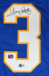 Tony Dorsett Autographed Blue College Style Jersey - Beckett W Hologram *Black