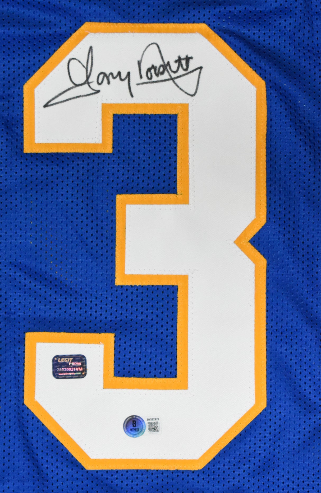 Tony Dorsett Autographed Blue College Style Jersey - Beckett W Hologram *Black