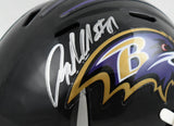 Anquan Boldin Autographed Baltimore Ravens Speed Mini Helmet- Beckett W Hologram