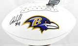 Anquan Boldin Autographed Baltimore Ravens Logo Football - Beckett W Hologram