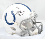 Edgerrin James Autographed Indianapolis Colts Speed Mini Helmet- Beckett W Holo