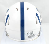 Edgerrin James Autographed Indianapolis Colts Speed Mini Helmet- Beckett W Holo
