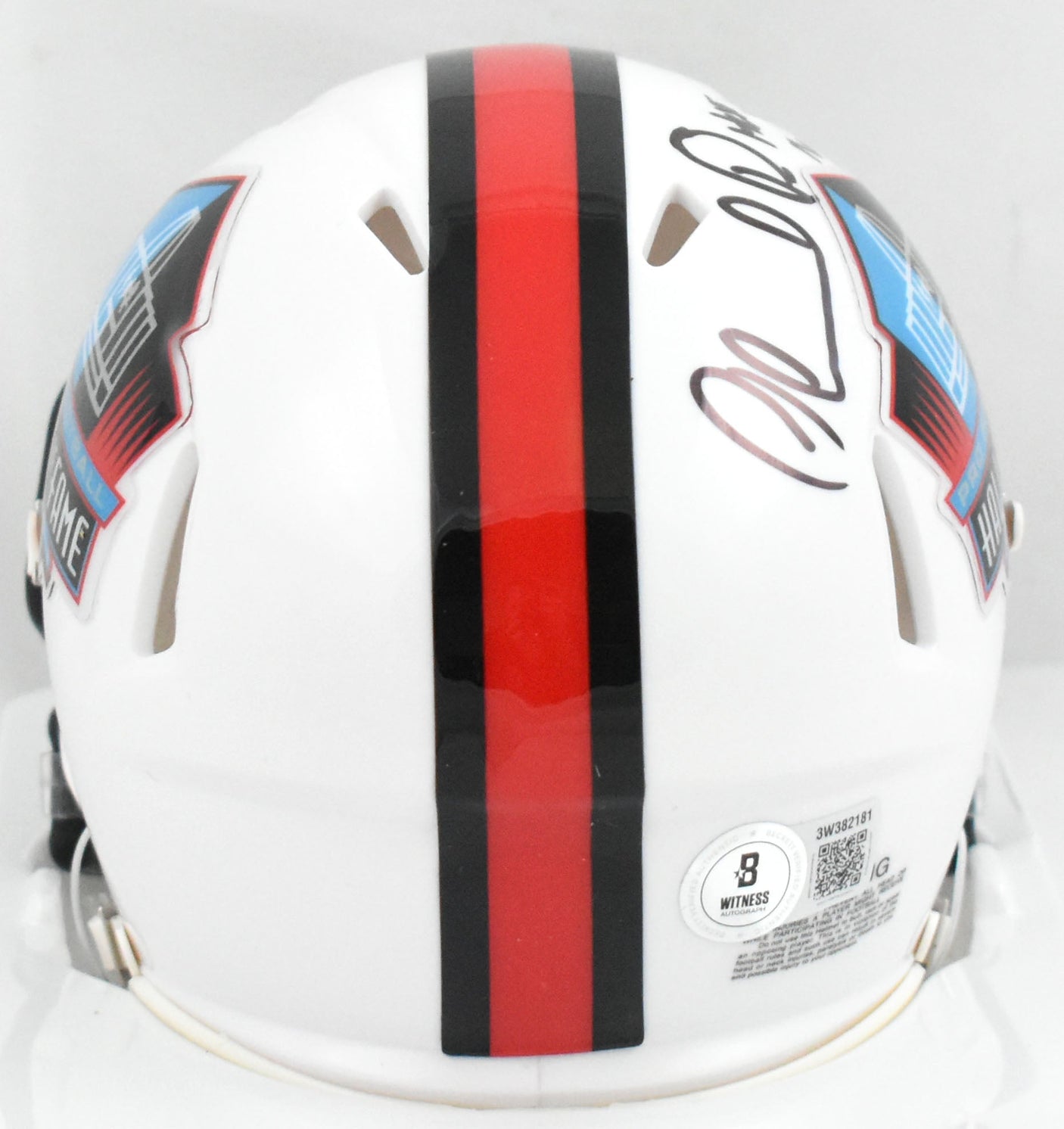 Orlando Pace Autographed Rams Hall of Fame Speed Mini Helmet HOF- Beckett W Holo