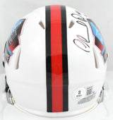 Orlando Pace Autographed Rams Hall of Fame Speed Mini Helmet HOF- Beckett W Holo