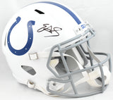 Edgerrin James Autographed Indianapolis Colts F/S Helmet - Beckett W Hologram