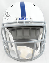 Edgerrin James Autographed Indianapolis Colts F/S Helmet - Beckett W Hologram