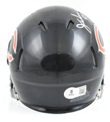 Jim McMahon Autographed Chicago Bears Speed Mini Helmet - Beckett W Hologram