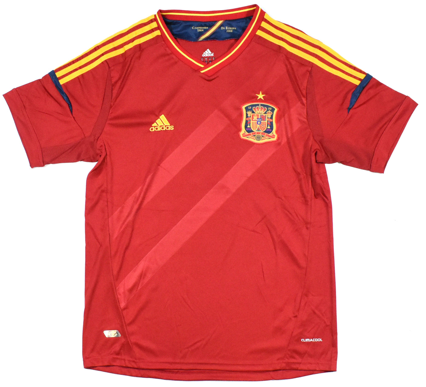 Xavi Autographed Spain Home Soccer Jersey #8 - Beckett Hologram *L