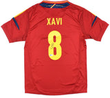 Xavi Autographed Spain Home Soccer Jersey #8 - Beckett Hologram *M