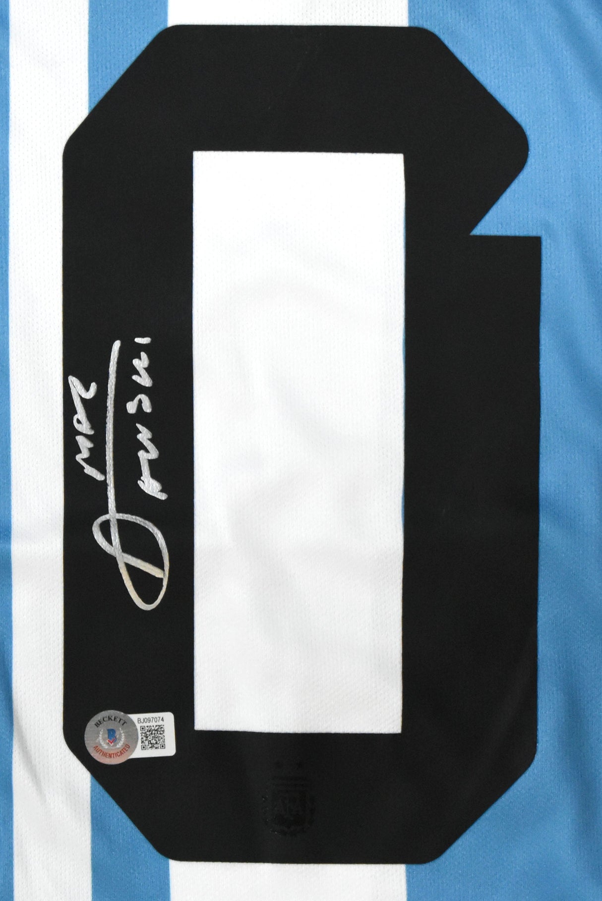 Alexis Mac Allister Autographed Argentina Home Soccer Jersey #20-Beckett Holo *L