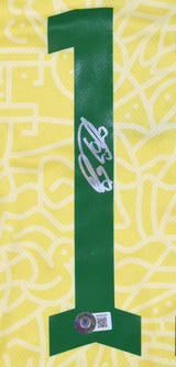 Raphinha Autographed Brazil Home Soccer Jersey #11 - Beckett Hologram *M