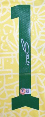 Gabriel Martinelli Autographed Brazil Home Soccer Jersey #11-Beckett Hologram *M