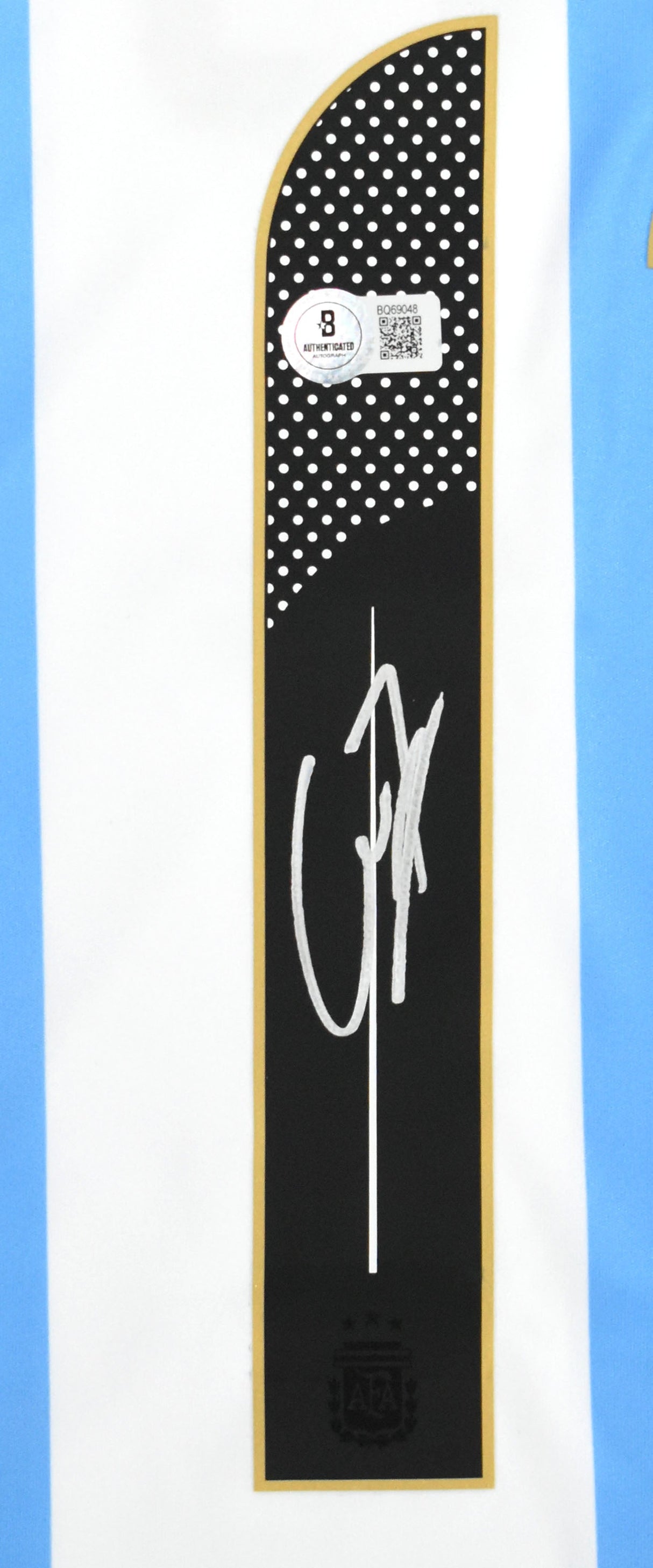 Alejandro Garnacho Autographed Argentina Home Soccer Jersey #17 -Beckett Holo *L
