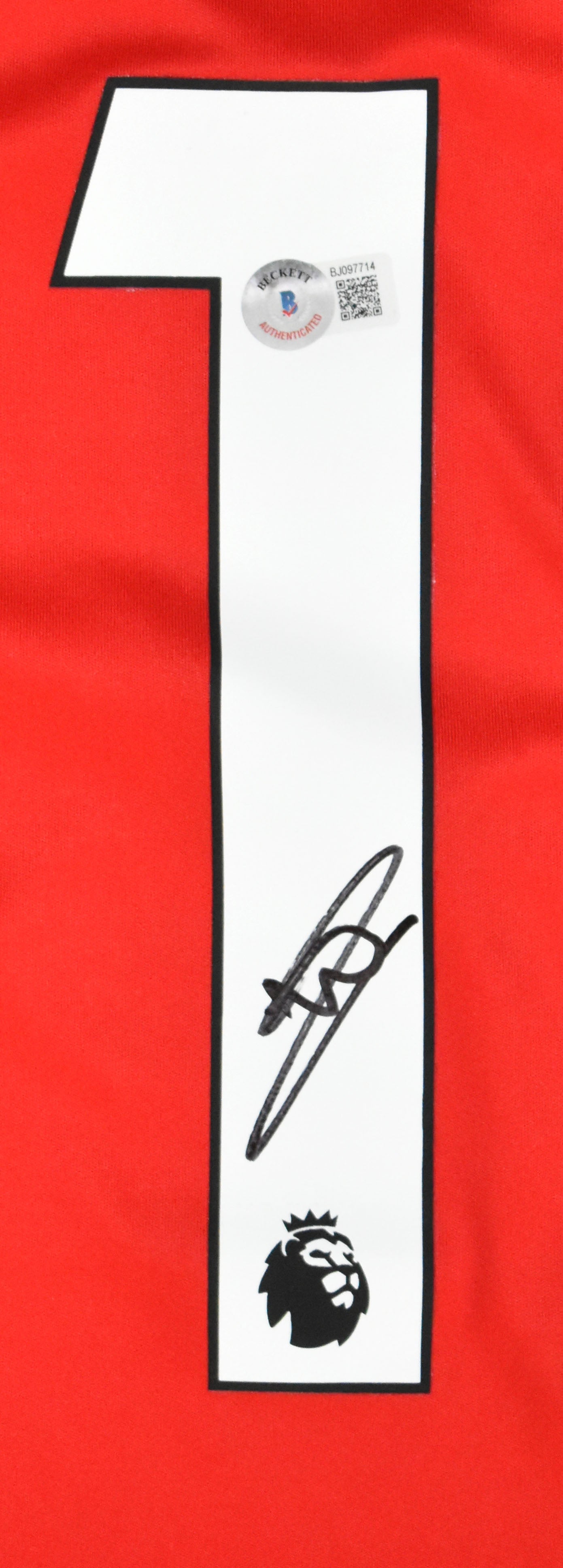 William Saliba Autographed Arsenal Home Soccer Jersey #12 - Beckett Hologram *L