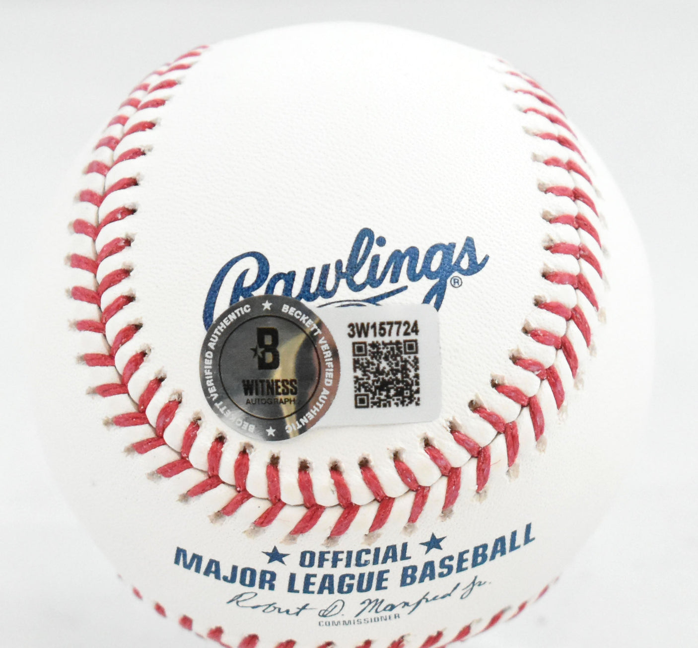 Fred McGriff Autographed Rawlings OML Baseball - Beckett W Hologram *Blue