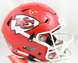 Xavier Worthy Autographed Kansas City Chiefs F/S Speed Flex Helmet - Fanatics
