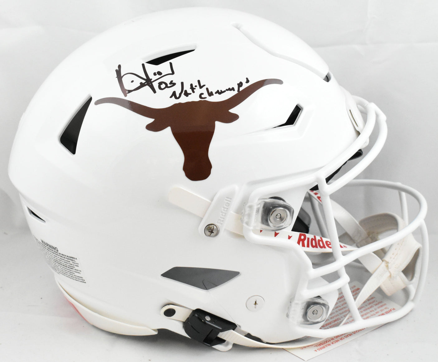 Vince Young Signed UT Longhorns F/S Speed Flex Helmet 05 Natl Champs- Beckett W