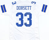 Tony Dorsett Autographed White Pro Style Jersey HOF - Beckett W Hologram *Silver