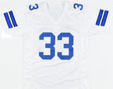 Tony Dorsett Autographed White Pro Style Jersey HOF - Beckett W Hologram *Silver