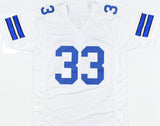 Tony Dorsett Autographed White Pro Style Jersey HOF - Beckett W Hologram *Silver