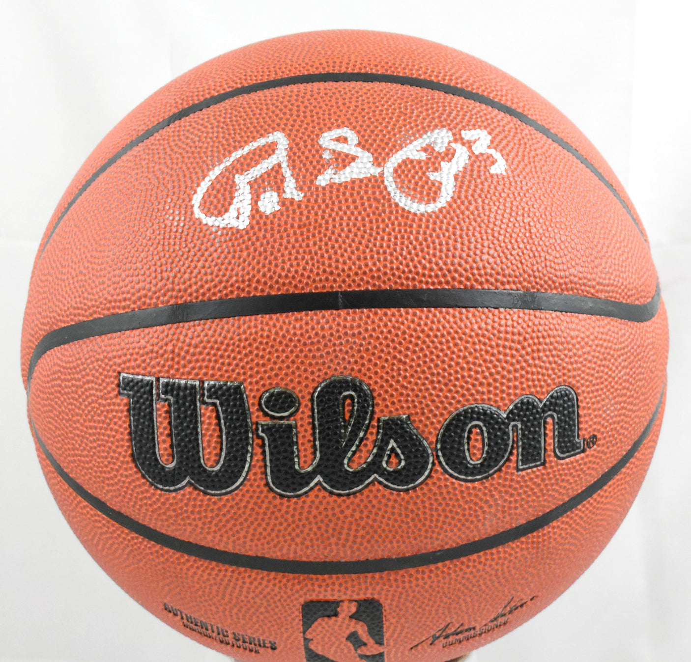 Patrick Ewing Autographed Authentic Series NBA Wilson Basketball-Beckett W Holo