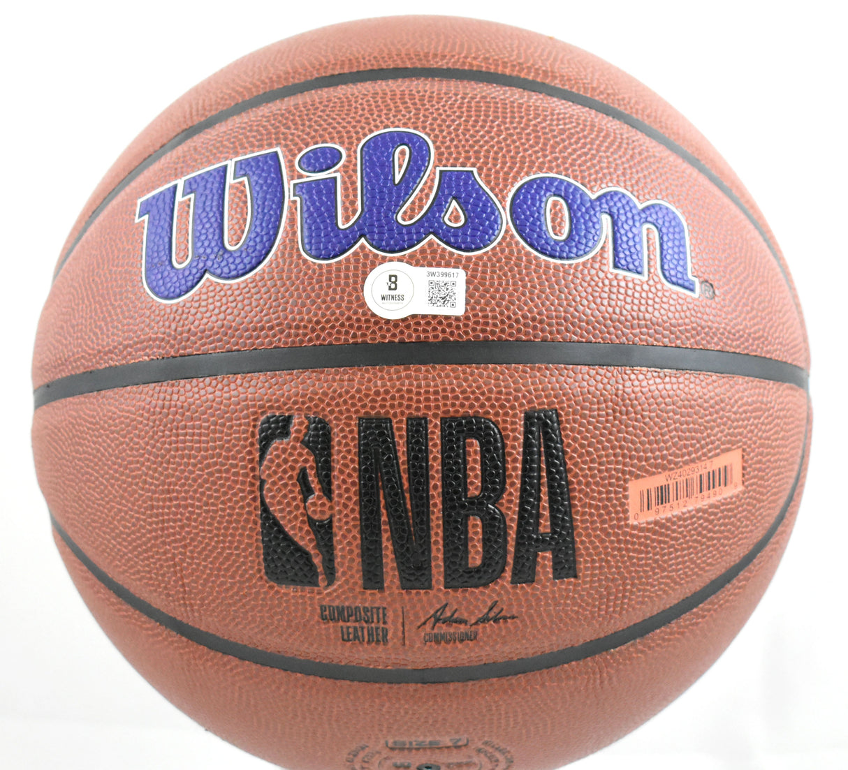 Vlade Divac Autographed NBA Wilson Lakers Logo Basketball - Beckett W Hologram