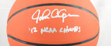 John Calipari Autographed NCAA Wilson Basketball '12 NCAA Champs -Beckett W Holo
