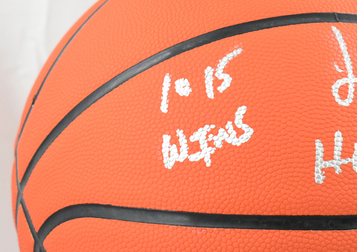 Jim Boeheim Autographed NCAA Wilson Basketball 3 Stats - Beckett W Hologram