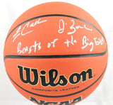 Jim Calhoun Jim Boeheim Autographed NCAA Wilson Basketball - Beckett W Hologram