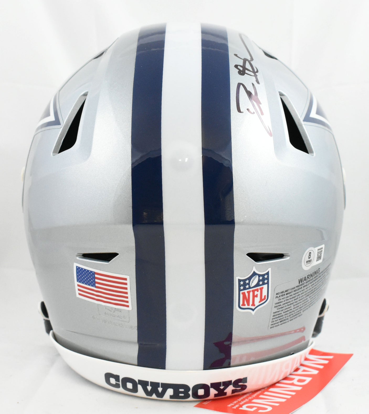 Deion Sanders Autographed Dallas Cowboys F/S Speed Flex Helmet - Beckett W Holo