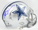 Deion Sanders Autographed Dallas Cowboys Speed Mini Helmet- Beckett W Holo *Blue