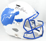 Barry Sanders Autographed Detroit Lions F/S Amp Speed Helmet - JSA *Black