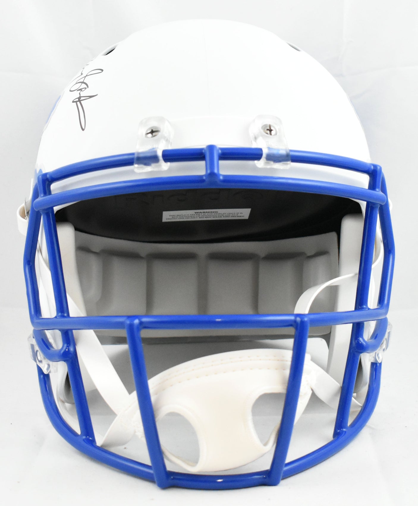 Barry Sanders Autographed Detroit Lions F/S Amp Speed Helmet - JSA *Black