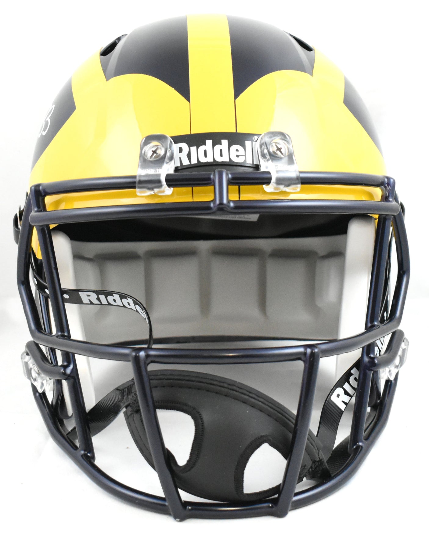 Taco Charlton Autographed Michigan Wolverines F/S Speed Helmet - JSA W *White