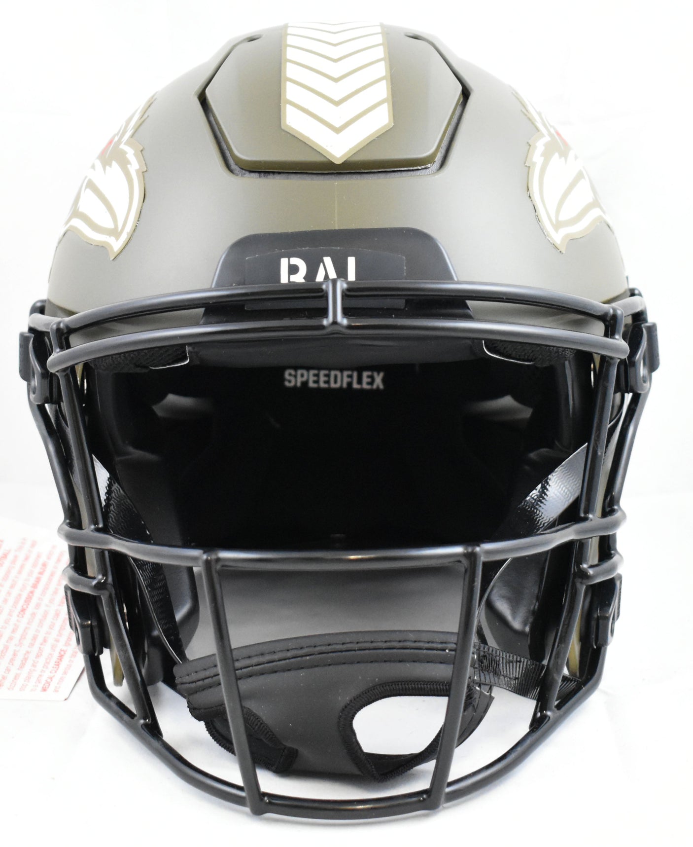 Kyle Hamilton Autographed Ravens F/S Salute Speed Flex Helmet - Beckett W Holo