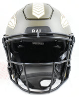 Kyle Hamilton Autographed Ravens F/S Salute Speed Flex Helmet - Beckett W Holo