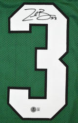 Zack Baun Autographed Green Pro Style Jersey - Beckett W Hologram *Black